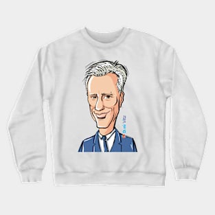 Caricature Portrait of the man in the suit Crewneck Sweatshirt